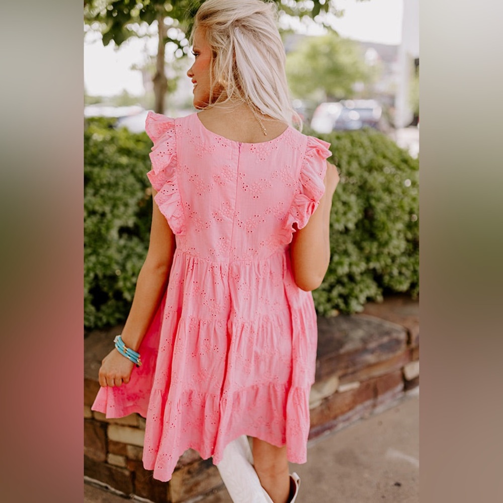 Impressions Write It Down Eyelet Dress. - Picture 2 of 6